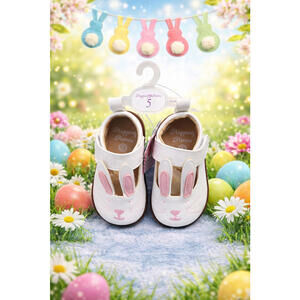 🐰🐰🐰CRACKER BARREL EA TG STEPPING STONES BUNNY FACED SHOE SIZE 5Y BRAND NEW